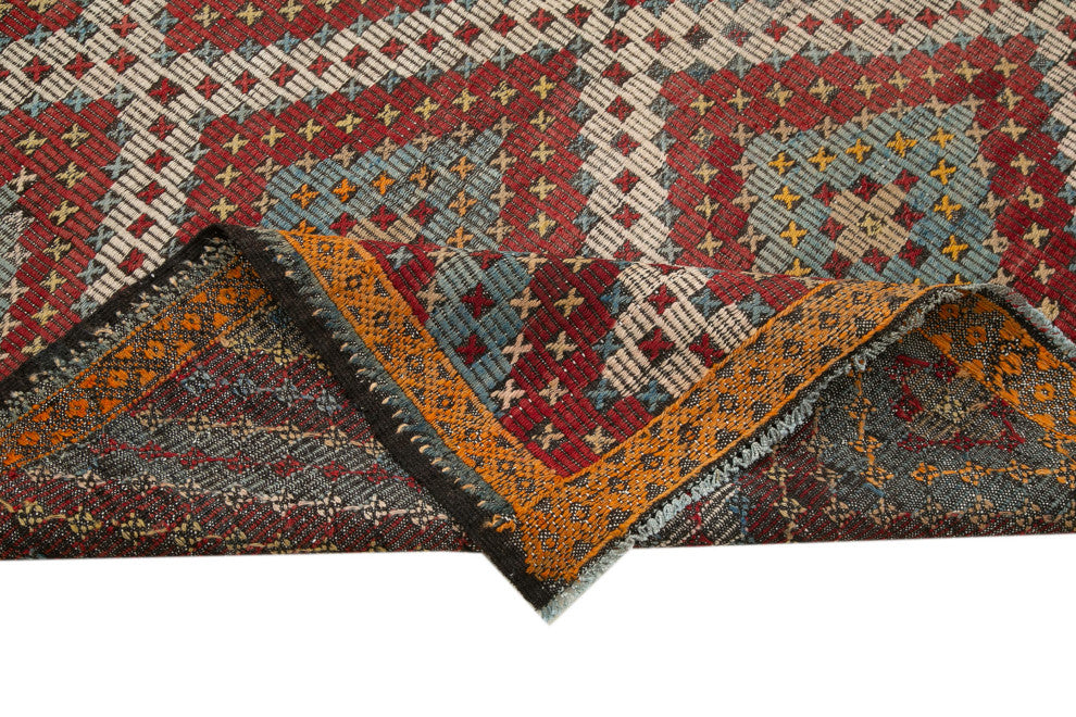 Rug N Carpet - Handmade Oriental 6' 0'' x 10' 1'' Rustic Wool Kilim Rug