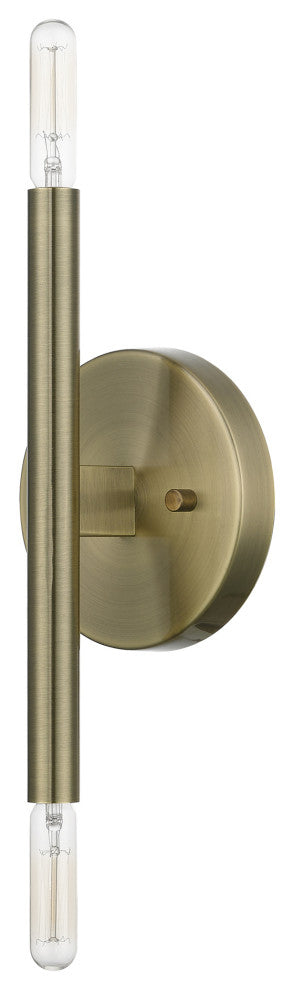 Livex Lighting Antique Brass ADA 2-Llght Wall Sconce
