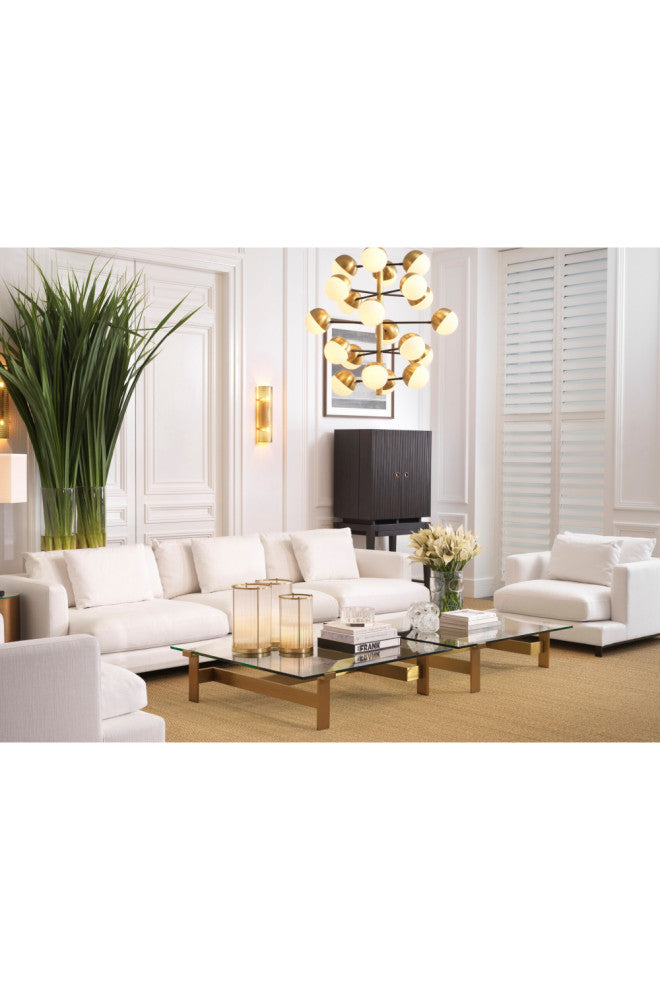 White 3-Seater Sofa | Eichholtz Burbury