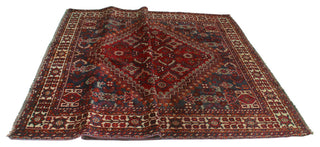 Fine Vintage Distressed Nabulung Red Rug