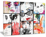 "Girls Collage" Canvas Print, 20"x12"