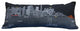 35" Black San Francisco Nighttime Skyline Lumbar Decorative Pillow
