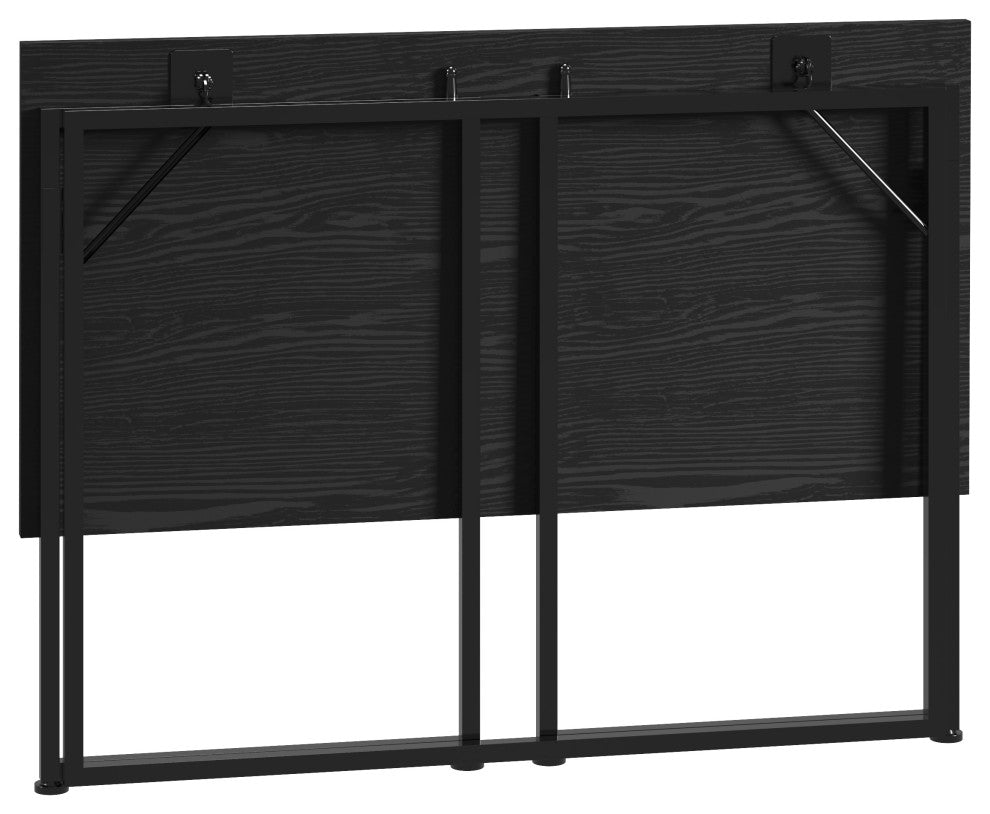 Techni Mobili Space Saving Folding Desk, Black