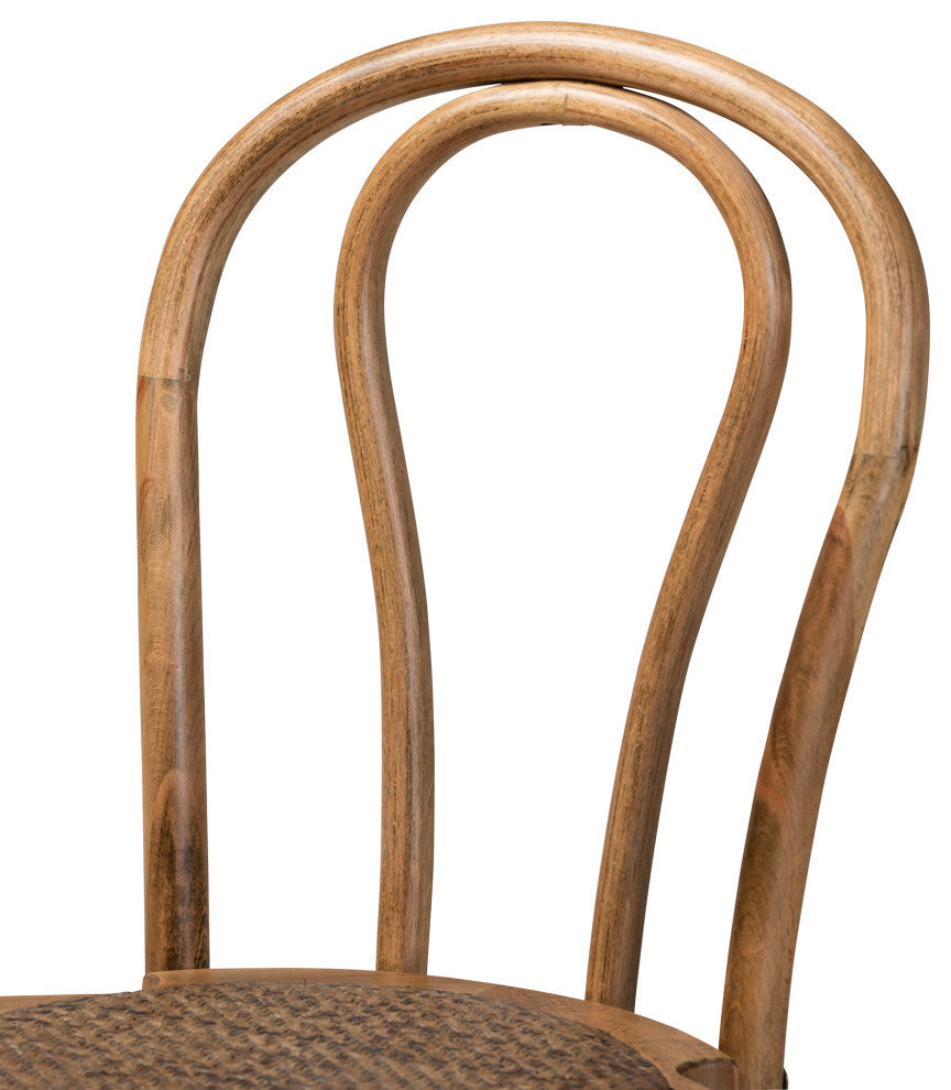 Tilda Mid-Century 2-Piece Dining Chairs, Walnut Brown