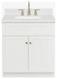 Ariel Hamlet 30" Single Rectangle Sink Bathroom Vanity, Carrara Quartz