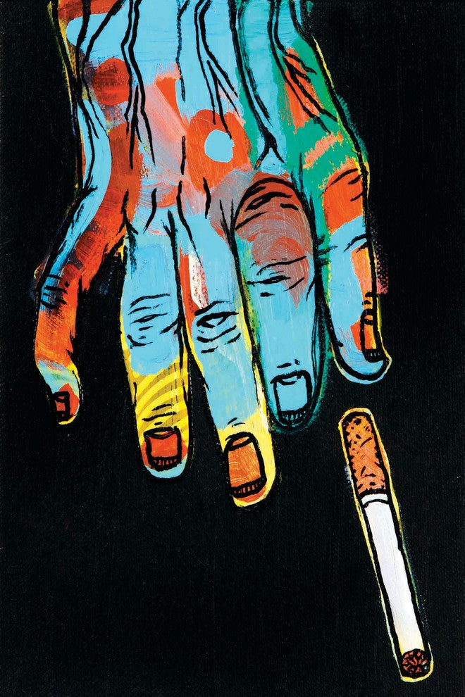 "Cigarette" Print on Canvas