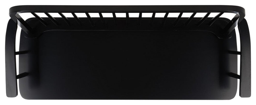 Safavieh Lucilia Spindle Bench, Black