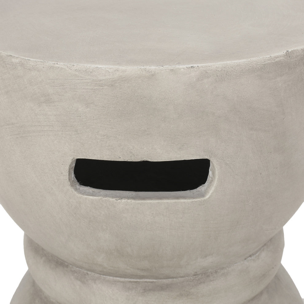 Gibson Indoor Lightweight Concrete Accent Side Table