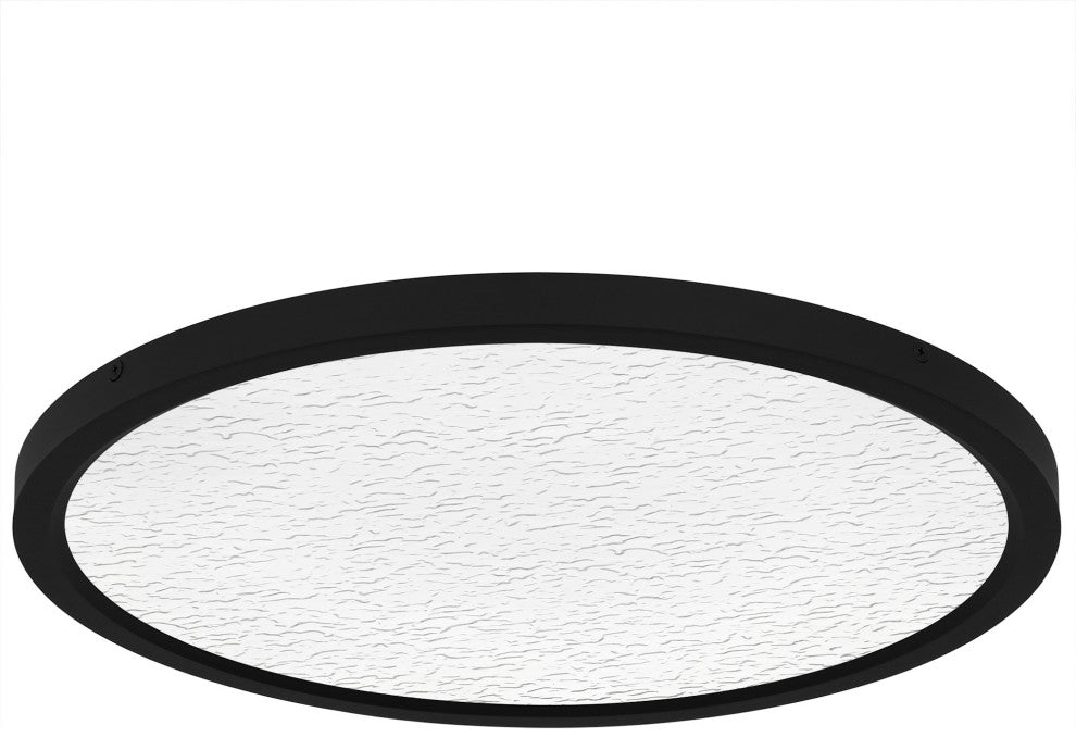 Quoizel OSTC1720 Outskirts 20"W LED Flush Mount Ceiling Fixture - Earth Black