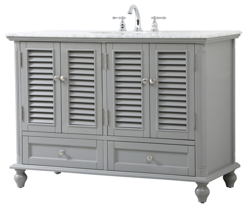 Home Living 48" Single Bathroom Vanity, Gray