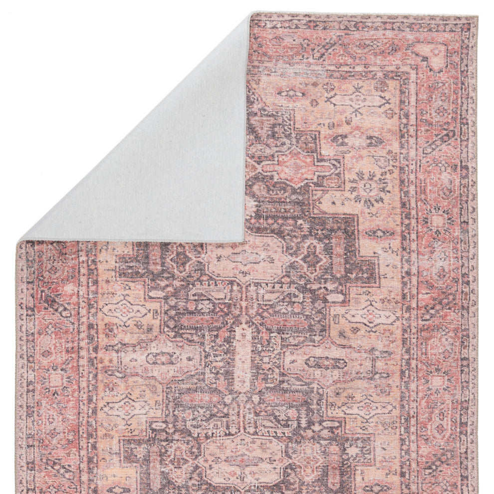 Machine Washable Jaipur Living Cosima Medallion Pink/Dark Purple Area Rug, 6'x9'