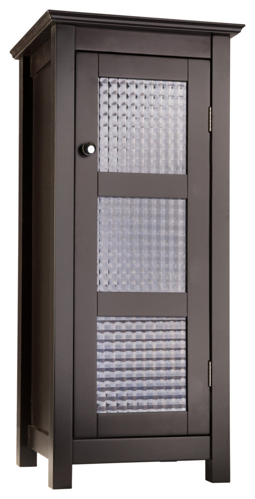Wooden Bathroom Floor Glass Door Cabinet
