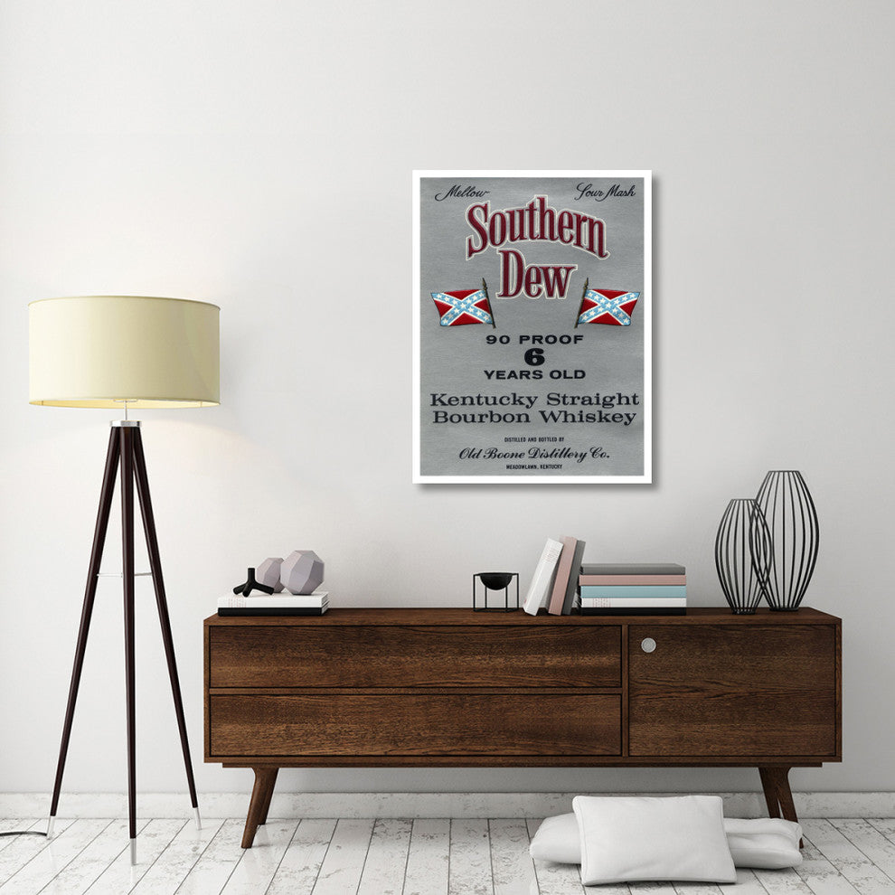 "Southern Dew Kentucky Straight Bourbon Whiskey" Paper Art, 32"x42"