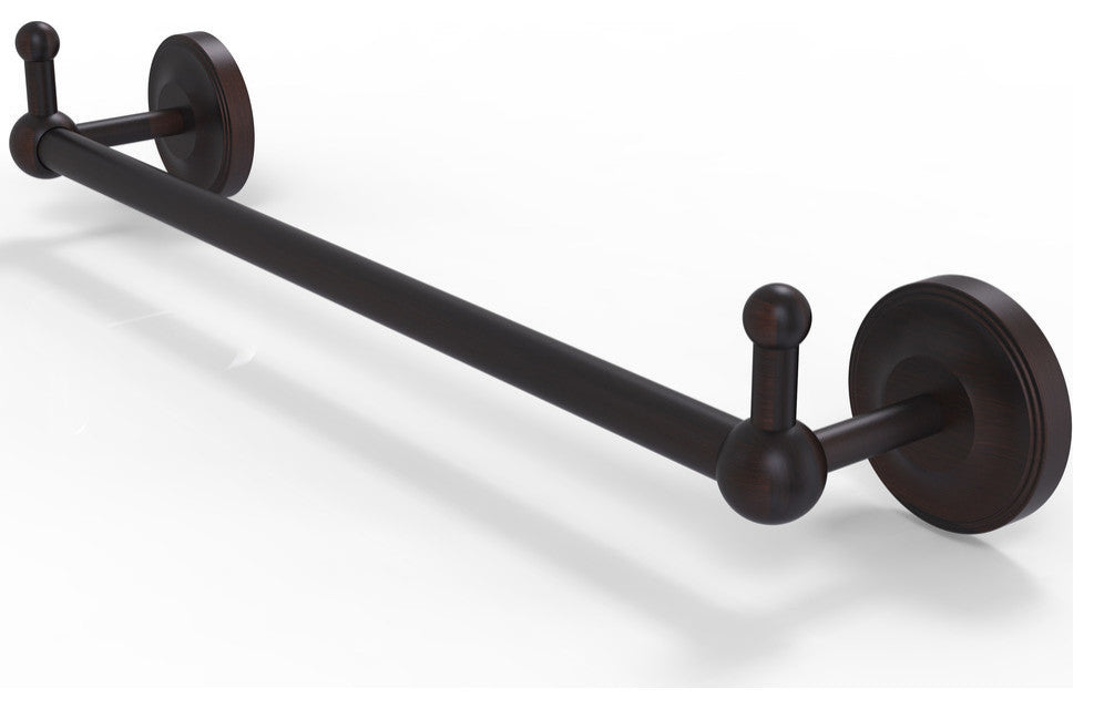 Prestige Regal 24" Towel Bar with Integrated Hooks, Venetian Bronze