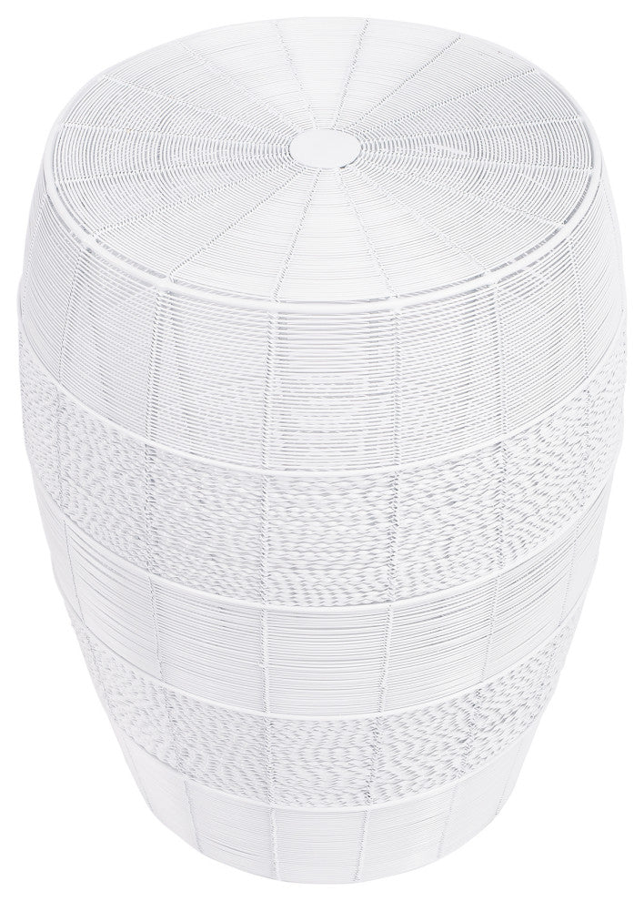 Butler Bellarose White Metal End Table