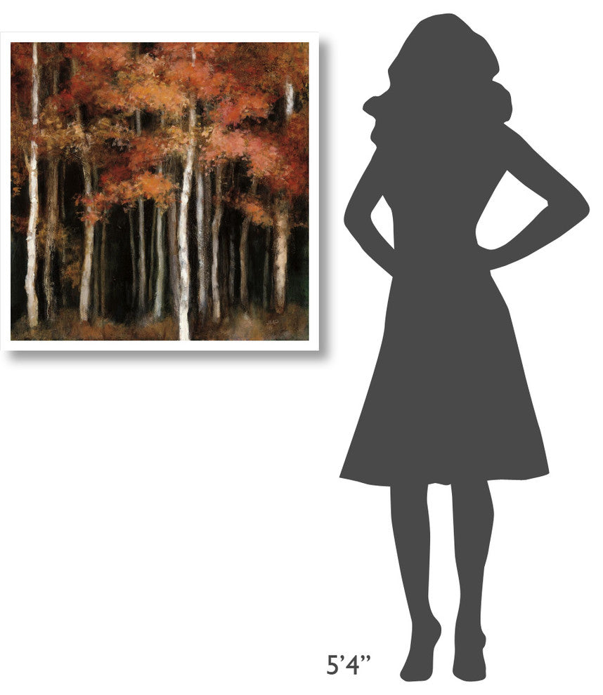 "October Woods" Digital Paper Print by Julia Purinton, 32"x32"