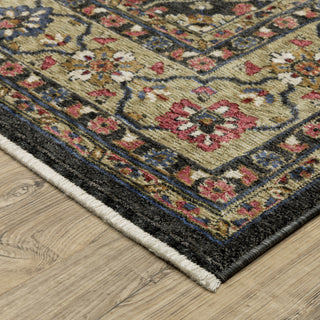 Oriental Weavers Hastings HA07D Floral Rug, Charcoal, 3'10"x5'5"