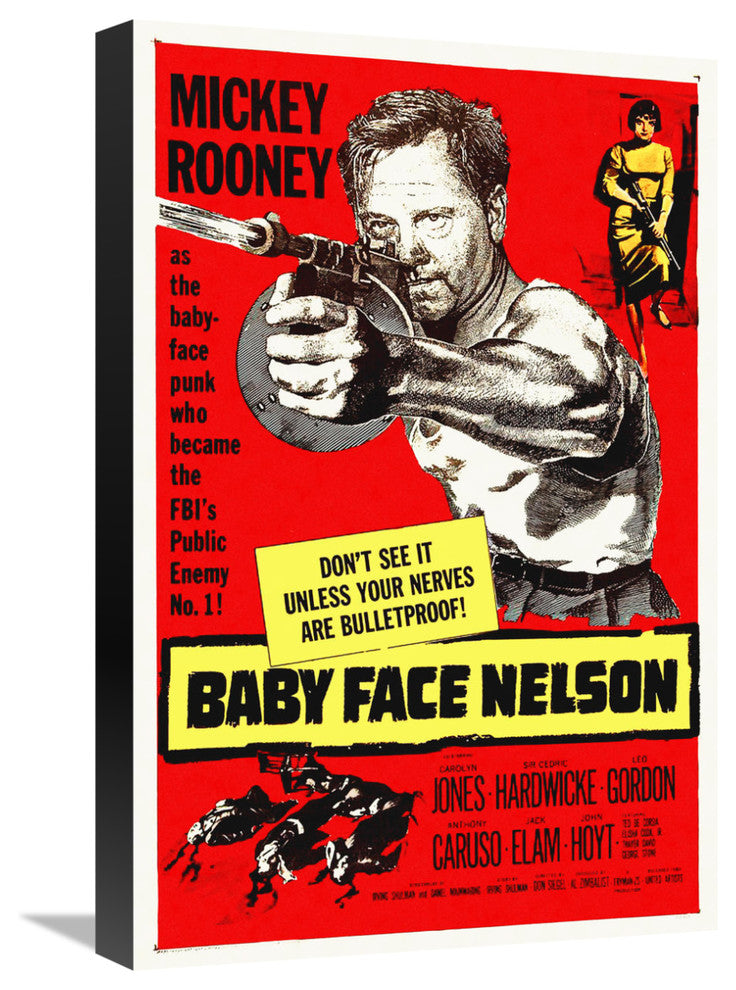 "Baby Face Nelson" Stretched Canvas Giclee by Hollywood Photo Archive, 15x22"