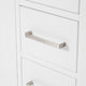 ARIEL Cambridge 61" Double Oval Sink Bathroom Vanity White With Quartz Top