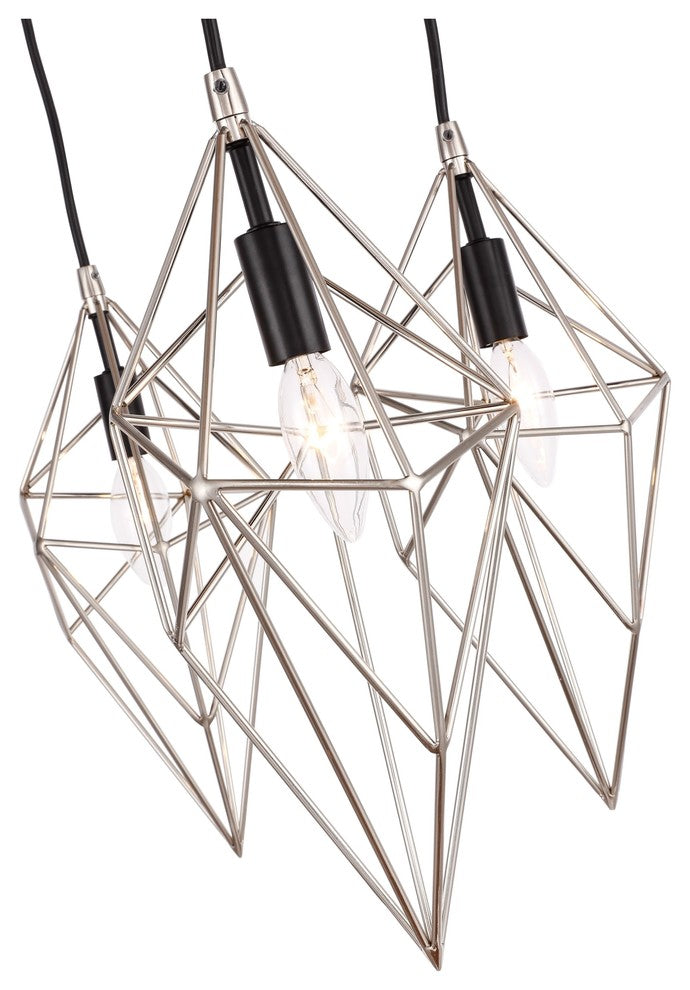 Woodbridge Lighting Lanning 5-Light Chandelier, Nickel/Nickel