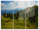 "Amazing Visitor Mountains" Photo Metal Wall Art, 3 Panels, 36"x28"