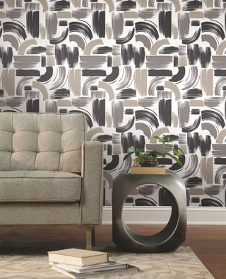 Modern Brushstrokes Peel & Stick Wallpaper