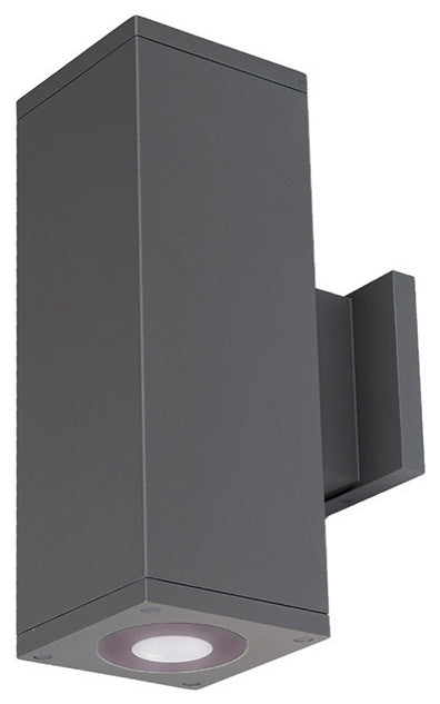 Cube Architectural 5" Ultra Narrow LED Up and Down Wall-Light 2700K, Graphite