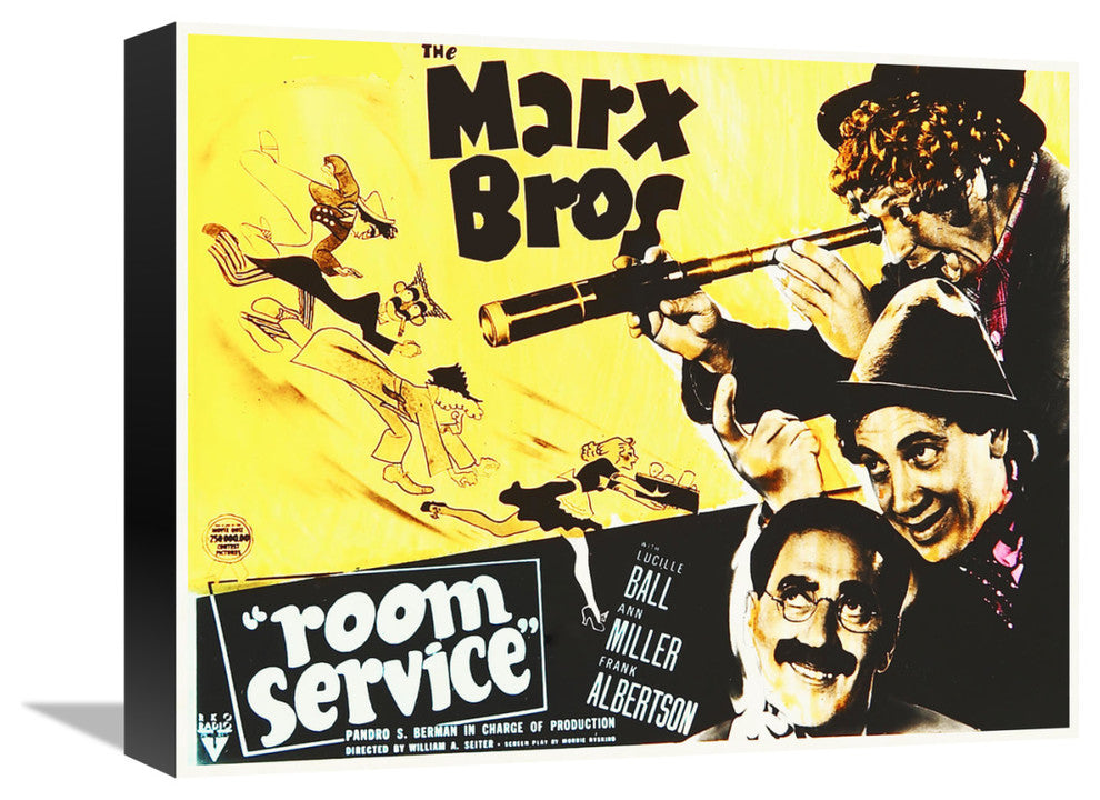 "Marx Brothers - Room Service 01" Canvas Giclee, 16"x13"