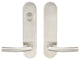 Oslo Lever, Tubular Dummy Entry With Dummy Cylinder, RH, Satin Stainless Steel