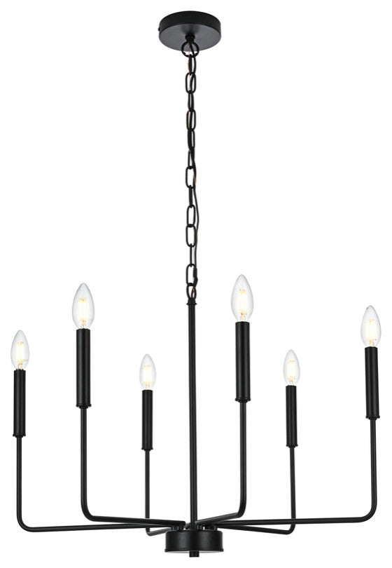 26" Pendant Light, Black