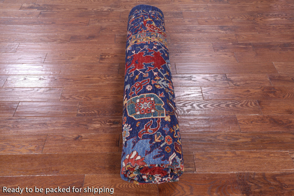 9' 1" X 11' 6" Modern Fine Serapi Hand Knotted Rug - Q12413