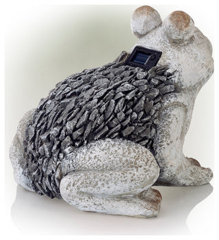 Solar Frog Statue, 12"