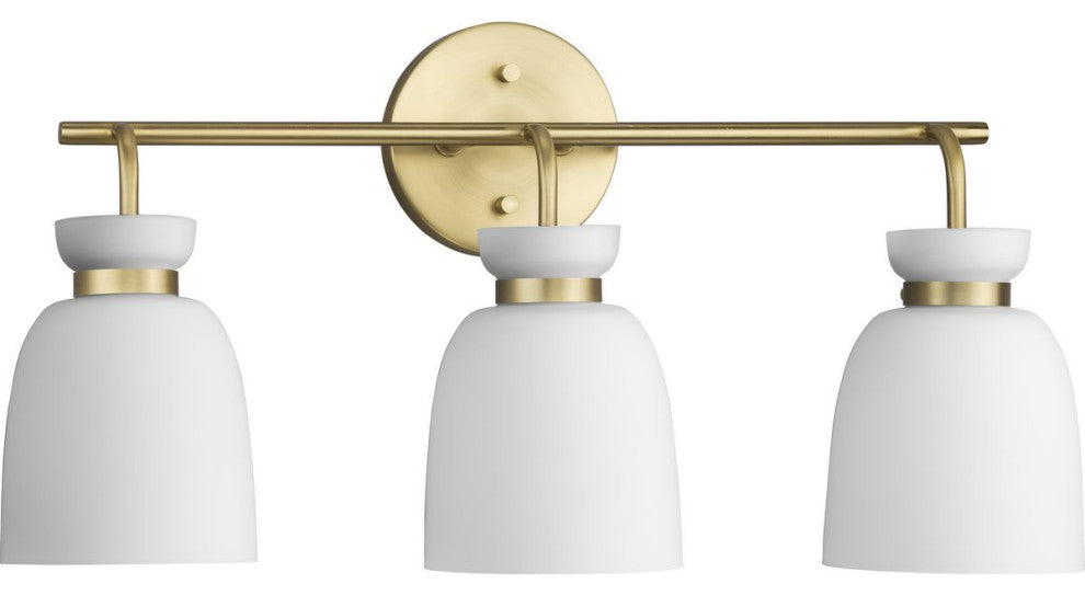 Lexie Collection Contemporary Vanity Light, Brushed Gold