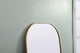 Metal Frame Arch Full Length Mirror 28X74 Inch, Brass