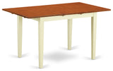 5-Piece Dinette Set - Kitchen Dinette Table And 4 Kitchen Chairs In Linen White
