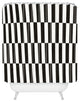 Bianca Green Black And White Order Shower Curtain
