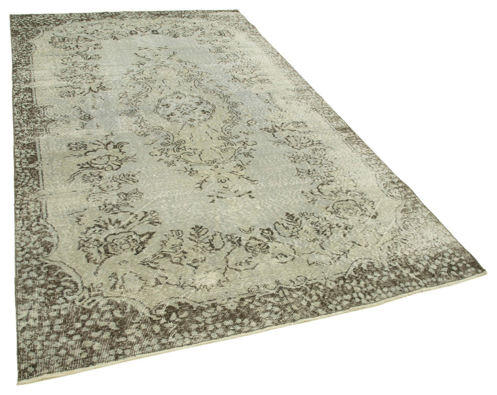 Rug N Carpet - Handmade Anatolian 5' 6" x 9' 4" Antique Overdyed Area Rug