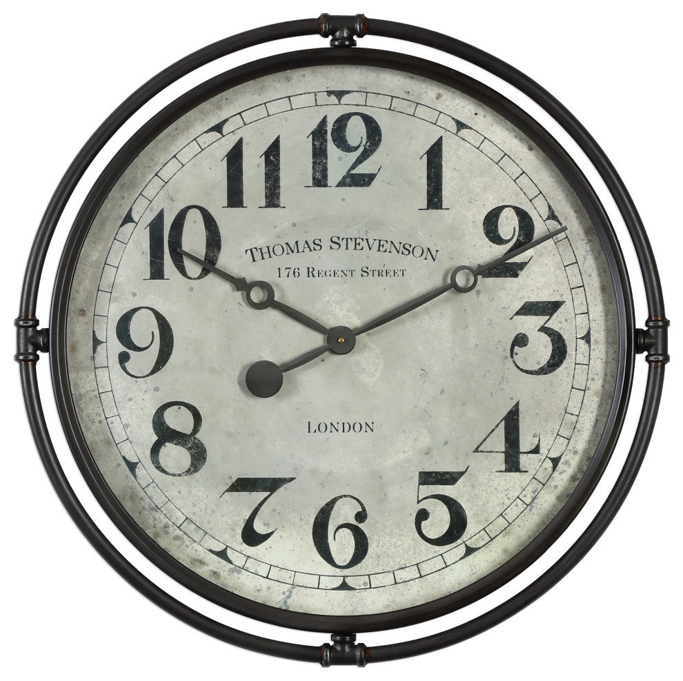 Uttermost Nakul Industrial Wall Clock