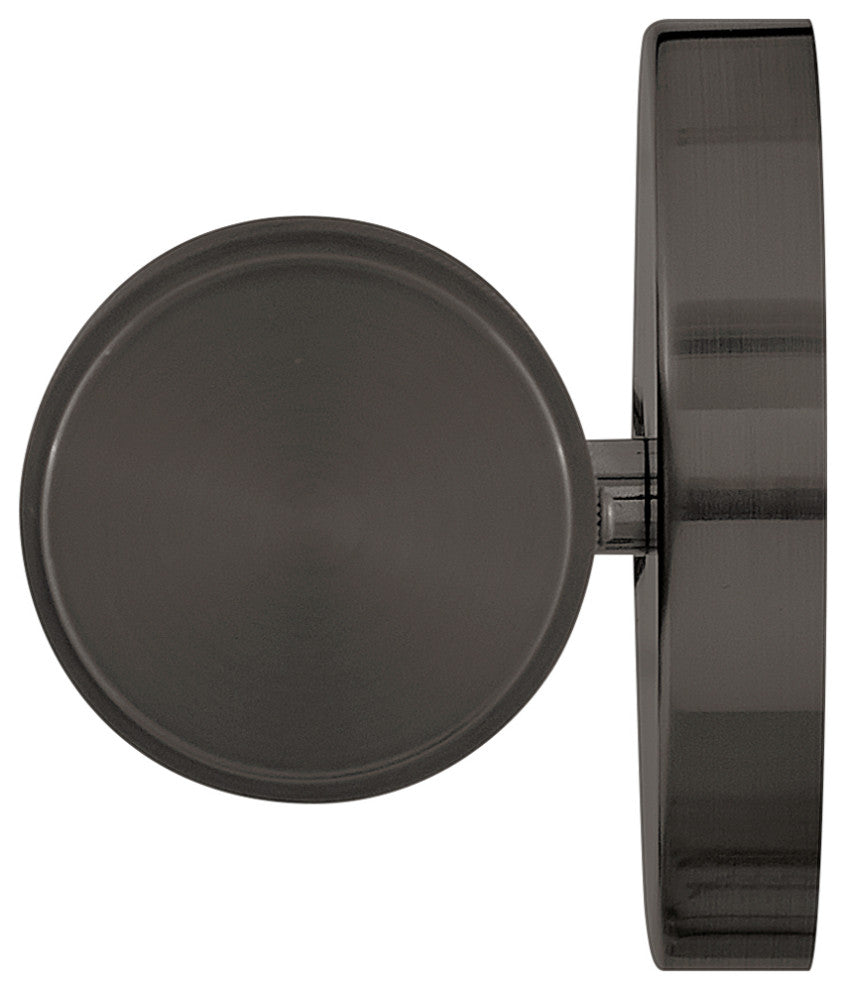 Hinkley Femi 13" Small LED Bath Vanity Sconce, Black Oxide + Etched Opal Glass