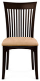 Copeland Sarah Upholstered Sidechair, Smoke Cherry, Sand Microsuede