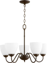 Quorum Home Collection Chandelier, Oiled Bronze