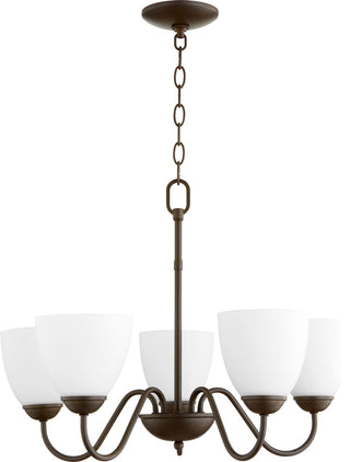 Quorum Home Collection Chandelier, Oiled Bronze