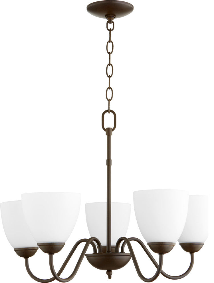 Quorum Home Collection Chandelier, Oiled Bronze