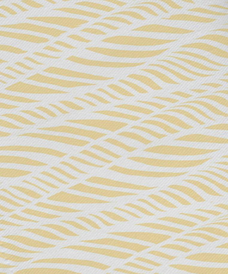 Rolling Waves, Geometric Print Napkin, Green, Set of 4, Yellow