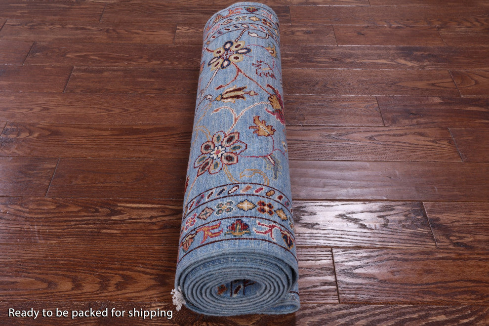 Runner Handmade Persian Tabriz Wool Rug 2' 8" X 12' 4" Q11245