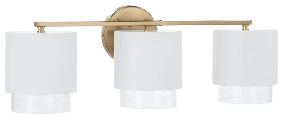 Capital Lighting 153031-549 Weller 3 Light 24"W Vanity Light - Matte Brass /