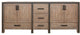 Lexora Home Ziva 84" Vanity Cabinet in Rustic Barnwood