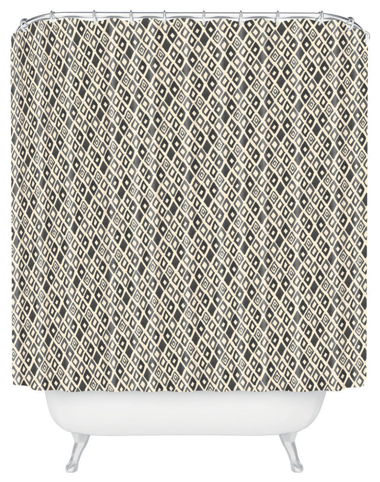 Deny Designs Cori Dantini Black Diamond Shower Curtain