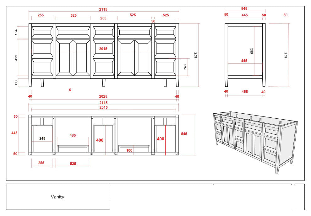 Santa Monica 84 Double Sink Bath Vanity in Whitewashed Teak 2" Carrara Marble