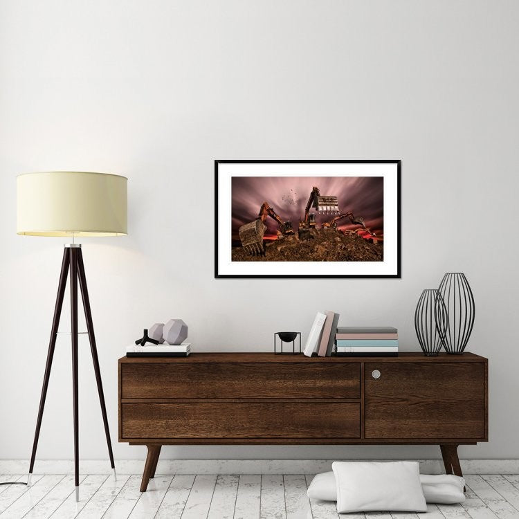 "Invasion" Framed Digital Print by Peter Majkut, 44x28"